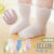 婴儿袜子夏季薄款纯棉新生儿0一3月春秋胖宝宝透气松口不勒腿儿童 M（脚长12-14cm）1-3岁 3双装（白+白+白)