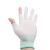 久臻 YSH24  尼龙半指手套 打包无尘电子厂防护劳保手套 防尘防滑耐磨手套 绿色半指手套（12双）