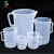 齐鲁安然 透明量杯带刻度杯 高硼硅塑料计量杯 50/250/500毫升测量杯1000/2000/5000容量杯（5000ml）