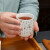 绿简堂茶杯陶瓷青花瓷大号水杯德化白瓷圆形直杯180ml办公待客茶杯家用 云文花
