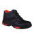 代尔塔 DELTAPLUS 301225 经济型S3橡胶大底安全鞋 皮心高帮皮鞋（黑色）43码