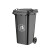 户外垃圾桶商用大号分类240l升环卫桶大容量带盖室外 货期7-10天 240L黑色带轮