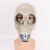 防毒口罩脸面具喷漆化工消防自吸过滤式气面具防毒全面具 面具配4号小罐