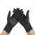 COFLYEE 一次性复合丁腈手套PVC丁腈黑色高弹无粉防护手套混合 XL 黑色光面盒装
