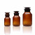 boliyiqi 加厚广口棕色玻璃瓶试剂瓶透明磨砂口玻璃化学瓶 普料棕色小口125ml,一包共7个,2包起订 