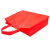 玛仕福 无纺布手提袋 广告礼品包装袋 红色横版中号40*30*10cm
