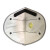 耐呗斯 NBS9502VCP头带式有呼吸阀口罩 KP95级别（防有机)防尘 防油性颗粒物 40只/盒【可定制】