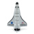 彩珀 哥伦比亚 穿梭机 太空飞船 航天飞机 合金回力模型玩具 声光版航天飞机盒装