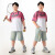 薇莱芺胖童夏季套装男童加肥加大运动衣服中大童速干短袖青少年大码童装 单件 短袖 140