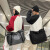 酷奇袋鼠（KUQIDAISHU）日系潮牌大容量旅行包街头潮流通勤斜挎包时尚百搭背包型健身收纳 黑色 均码