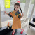 天泛（TIANFAN）女童泡泡袖花朵衬衫上衣套装2024新款洋气儿童韩版背带裙两件套 黄色 90cm