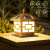 雷士照明（NVC）太阳能柱头灯庭院围墙柱子灯别墅防水墙头门灯 三色光-中式风-小号