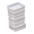 定制适用加厚级白色塑料箱周转箱可印字带盖胶框塑料箱收纳整理箱 575-105箱640*420*115mm 白色（无盖）