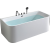 果敢 家用成人无缝方形全身保温薄边加厚独立式浴缸337 空缸+银色溢水下水 1.2米