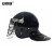 安赛瑞 网格面罩式防暴头盔 金属防冲击头盔 安保器材保安装备防暴用品 黑色 10066
