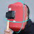 乐子君 手持式红钢纸电焊面罩焊工专用加厚焊帽子全脸轻便隔热防护神器 电焊面罩（1黑、1白镜片）