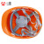 LISM印字  安全帽工地男国标加厚建筑工程电力头盔定制logo印字 红色 五筋标准ABS