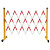 贝诺仕 玻璃钢伸缩折叠围栏电力警示施工可移动护栏警戒隔离安全防护护栏升级款1.2*2.5米红白