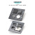 AVSSZ艾维尚D型盲板模块安装型86板空白板铝制/亚克力信息盒插座 D型座塑料防尘盖