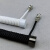 畅顿客制化机械键盘数据线航插线伸拉固定杆配重棒弹簧MINI USB螺旋线 白色二段式 MINI USB插口 185CM EVA编织网线