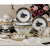 星棠景德镇陶瓷餐具套装碗碟套装釉中碗盘碟勺家用欧式 36头 描金爱马仕品锅配置