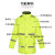 飞尔（FLYER）分体式反光雨衣 三层复合布雨衣套装【荧光黄绿色 XXXL码】