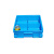 震迪零件盒正四格箱塑料零件盒螺丝收纳箱K547蓝色355*355*105mm