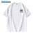 哆啦A梦（DORAEMON）夏季新款短袖T恤男机器猫动画太空漫步潮流联名上衣男女情侣同款 白 XL
