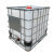 吨桶全新加厚塑料方桶1000L1吨 IBC集装桶500L化工桶储水桶柴油桶 白色卧式500升