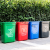 适用垃圾桶塑料带盖室外垃圾箱大容量商用户外厨房办公室工业加厚 40升红色有盖