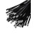 304喷塑不锈钢扎带4.6*300黑色金属扎带桥架束线带标牌电缆扎丝 黑色7.9*750（100条）