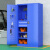 铭祖 MZ-GJG-03 重型工具柜加厚铁皮柜车间零件柜带挂板储物柜带网收纳柜 内二抽蓝色 1800*1000*500mm