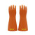 双安 电绝缘手套 25KV高压防触电工作手套 橡胶舒适型 橙色CX251
