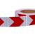 沸耐笙 FNS-24813 箭头晶格反光贴安全警示胶带 红白5cm宽*25m长 1卷