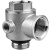 LISM变频水泵专用1寸2寸五通阀304不锈钢止回水阀黄铜加厚恒压管配件 实惠型1.5寸