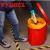 西斯贝尔（SYSBEL）废弃物处理袋防火垃圾桶垃圾袋金属垃圾桶垃圾袋生化垃圾桶垃圾袋危废品处理桶 黄色 10个/包中号70*80（长宽/cm）6丝 现货
