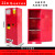 化学品安全柜油漆电池危化品储存柜易燃易爆防火箱防爆柜 22加仑/83升红 H165*L60*W46cm