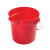 乐柏美商务用品（RUBBERMAID）圆形BRUTE小桶 9.5L 红色 FG296300RED