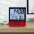 （DELIXI）温度计室内办公高精准度电子数显可测婴儿房 【基础款-红】日历显示