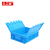 久工保 带盖折叠塑料箱500-170折叠塑料周转箱 JGB-ZZX040 （个） 折叠箱带盖530*410*185mm蓝色