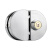 阿力牛 AQJ91 304不锈钢双开玻璃门安全锁 商场门面防盗锁 双门双面锁（外匙内拧）铜锁锁钥  