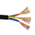 凤达 国标重型橡套电缆 3+1芯多股软橡套线缆 YC3*16+1*6平方 100米/盘 1盘