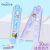 迪士尼小学生用折叠尺安娜公主冰雪奇缘卡通直尺30尺子波浪尺折尺 紫色冰雪折叠尺+冰雪按动橡皮擦