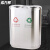 希万辉 不锈钢双桶A 商用酒店不锈钢环保分类垃圾桶XWH0029