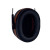 代尔塔 103014 F1马尼库尔防噪音耳罩 工厂劳保安全帽款 黑橙色 1个