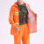 胜丽 BR2-102反光雨衣雨裤套装户外执勤服成人骑行双层加厚分体雨衣橘黄色XL码 1套装