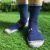 杰狄曼沙漠徒步袜男女中筒新款加厚毛巾底户外运动袜透气登山旅行棉袜 蓝色 M（39-42）