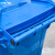 中环力安 户外环卫大号翻盖带轮分类垃圾桶【200L绿色厨余垃圾】ZHLA-8815