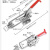 304不锈钢夹具 夹持工具锁扣 锁夹 搭扣箱扣 快速压紧器 门栓夹钳 4003-304不锈钢带锁孔