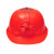 七格匠太阳能风扇安全帽国标ABS工地遮阳降温头盔 风扇帽-红色（普通款）